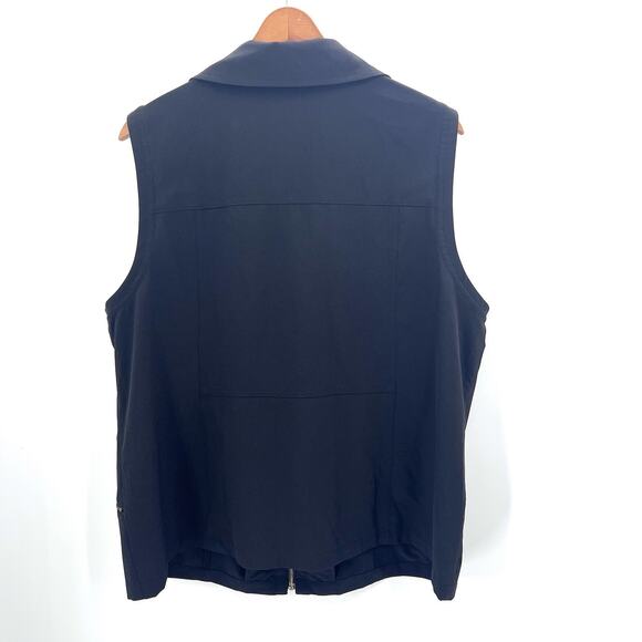 Chico's Zenergy Black Sleeveless Stretch Athleisure Vest Womens Size 3 - Picture 3 of 4